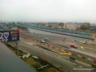 2011.12.30 - Węzeł Łopuszańska - wiadukt w stronę Pruszkowa otwarty